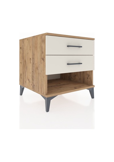 Kronos Komodin 2 Çekmeceli 60x59x64 Çam-aytaşı Çam