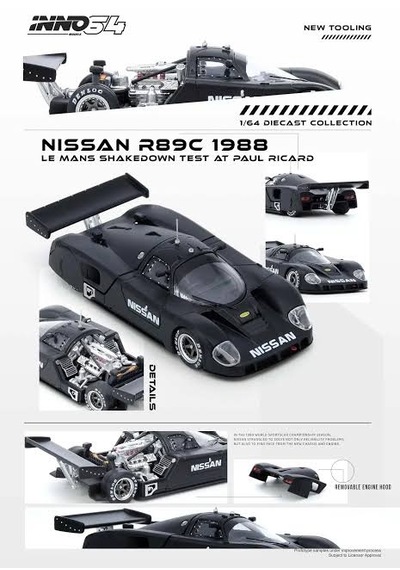 Mini Gt 1:64 Nissan R89c Le Mans Shakedown Test At Paul Rıcard 1988 Siyah