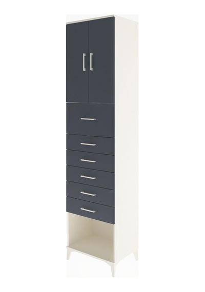 Hyperion Dolap 2 Raflı 6 Çekmeceli 2 Kapaklı 60x44x243 Aytaşı... Aytaşı