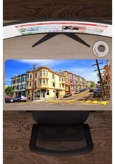San Francisco Kaliforniya Abd 2 V1 70x30 Xl Gaming Kauçuk Kaymaz Taban Mouse Pad Fare Altlığı
