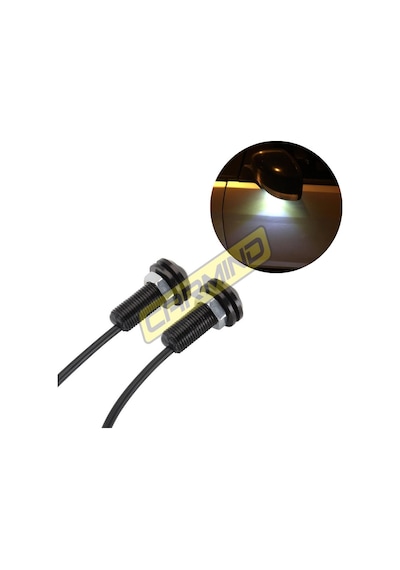 Carmind Kartal Gözü Oto Ayna Altı Led Beyaz 23Mm 2 Adet