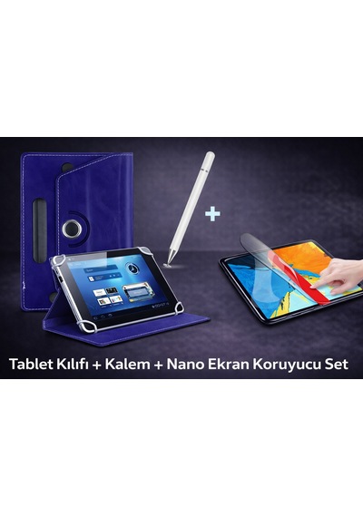 Xiaomi Pad 7 11.2" Uyumlu Tablet Kılıfı Ekran Koruyucu Kalem Kapaklı Kılıf