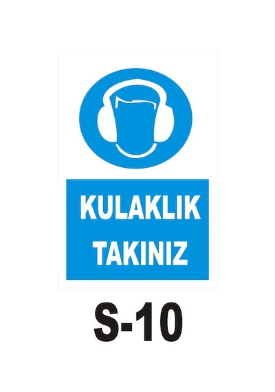 Iş Güvenliği Pvc Dekota Uyarı - Ikaz Levhası Baret Takınız (44823351)