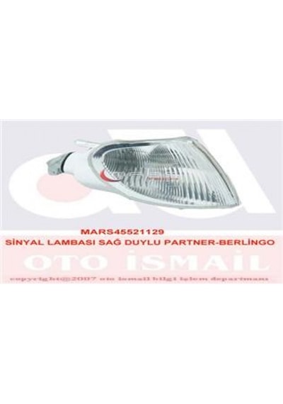 Lvsqvr Sinyal Lambası Sağ Duylu Peugeot Partner 1996-2002