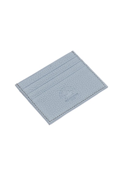 West Polo Hakiki Deri Bol Kartlıklı Unisex Kartlık Wpt041 Buz Mavisi Buz Mavi