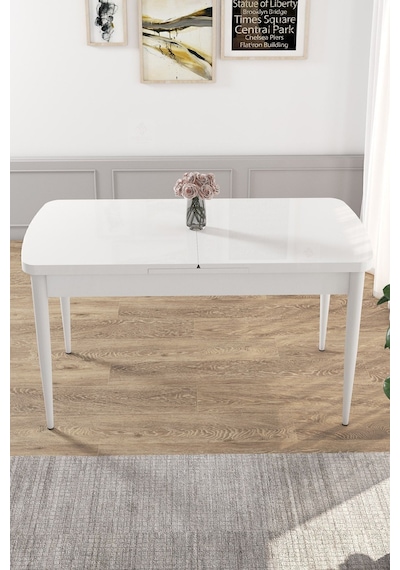 Canisa Kor Serisi 70x114 Açılabilir Mutfak Masası Takımı Beyaz Masa 4 Lacivert Sandalye Lajivert Canisa Kor Serisi 70x114 Açılabilir Mutfak Masası Takımı Beyaz Masa 4 Lacivert Sandalye Lajivert