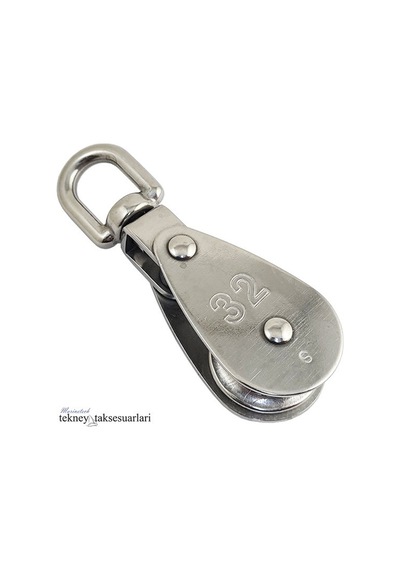 32Mm Mafsallı - Fırdöndülü Paslanmaz Makara