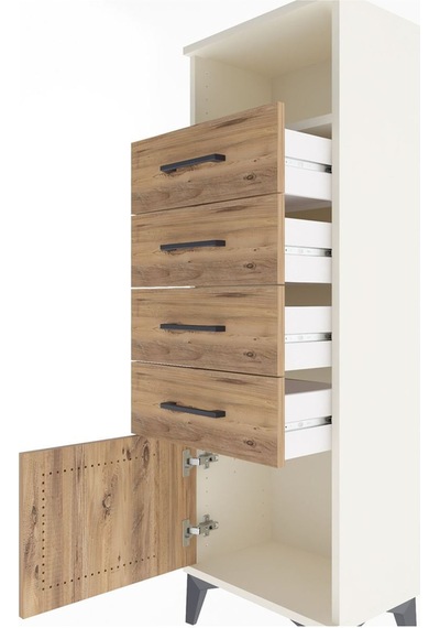 Arges Dolap Tek Raflı 4 Çekmeceli Tek Kapaklı 44x30x134 Aytaşı-çam Aytası Arges Dolap Tek Raflı 4 Çekmeceli Tek Kapaklı 44x30x134 Aytaşı-çam Aytası
