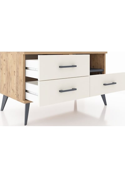 Hyperion Şifonyer Tek Raflı 3 Çekmeceli 88x44x48 Çam-antrasit/aytaşı Antrasit/aytaşı Hyperion Şifonyer Tek Raflı 3 Çekmeceli 88x44x48 Çam-antrasit/aytaşı Antrasit/aytaşı