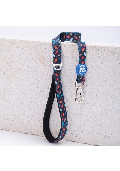Dino Leash Kedi Köpek Sevk & Gezdirme Kayışı Köpek Uzatma Tasması-2cm Lacivert