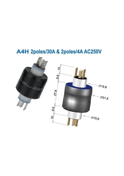Asiantool A4h ,4-kutup 250v/4a-30a Rec Konnektör