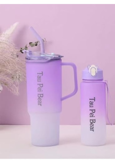 Matara Seti, Mor, 1500 Ml + 900 Ml, 2 Adet, Pipetli Ve Kapaklı Mor Diğer