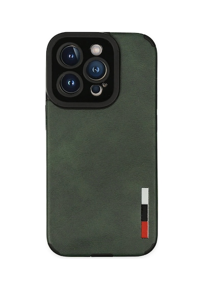 Newface - 606 - Apple Uyumlu iPhone 14 Pro Max Kılıf Loop Deri Silikon - Glblseme - - Yeşil