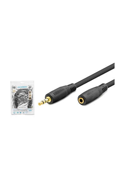 3.5 Mm Aux Uzatma Kablosu 5 M - Siyah Hdx1020