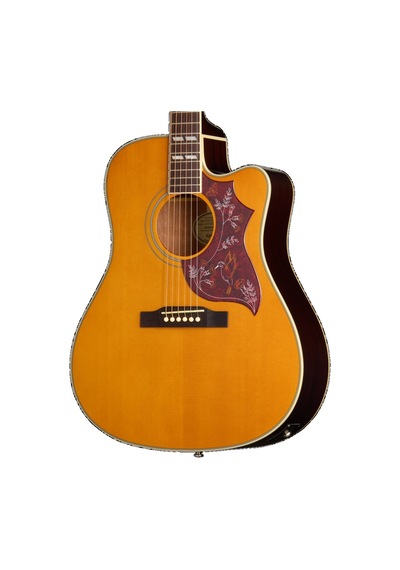 Epiphone Hummingbird Studio Ec Elektro Akustik Gitar Antique Natural