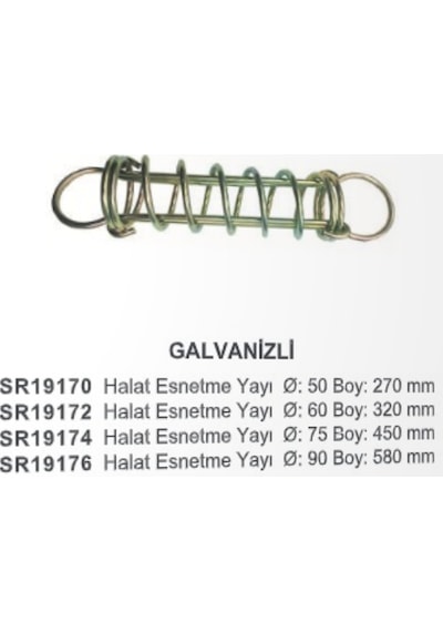 Halat Esnetme Yayi Çap:60 Boy:320 MM Galvanizli