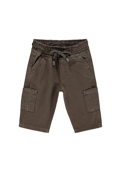 Civil Baby Kargo Cepli Örme 6-18 Ay Pantolon - Kahve
