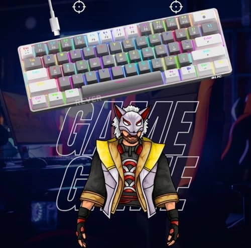 T60 Mekanik Oyuncu Klavyesi Red Switch Rgb Led Işıklı Kablolu Gaming Klavye