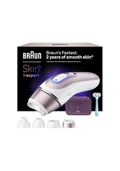 Braun IPL Skin i·Expert Evde Lazerle Tüy Alma App ile Çanta Gillette Venus 4 Başlık PL7431