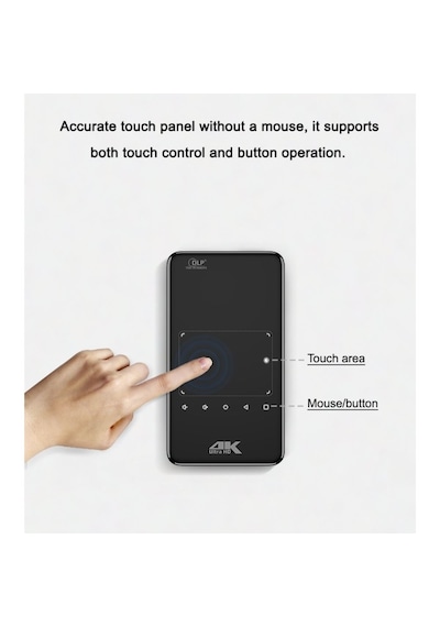 İdragon S90 Mini Taşınabilir Dlp Projeksiyon Cihazı, Android 9, 100 Ansı, Wifi, Bluetooth, Dahili Bataryalı Cep Projektörü