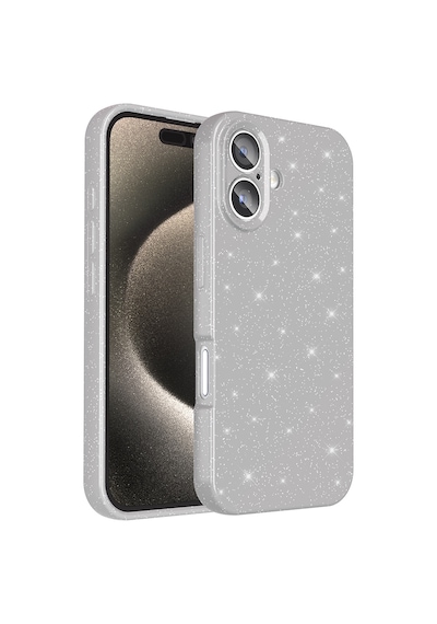 Zore Apple Uyumlu iPhone 16 Plus Kılıf Kamera Korumalı Simli Lüks Koton Kapak - Açık Pembe AÇIK PEMBE