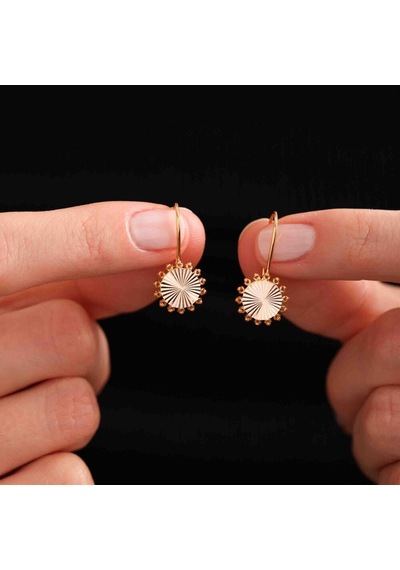 Sembol Gold Sallantılı Küpe Anne Küpesi