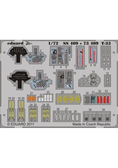 Eduard Ss409 1/72 Ölçek, T-33 S.a. For Platz Maket Detay