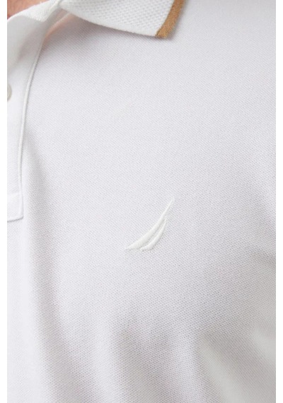 Nautica Erkek Beyaz Regular Fit Polo Yaka T-shirt-14602