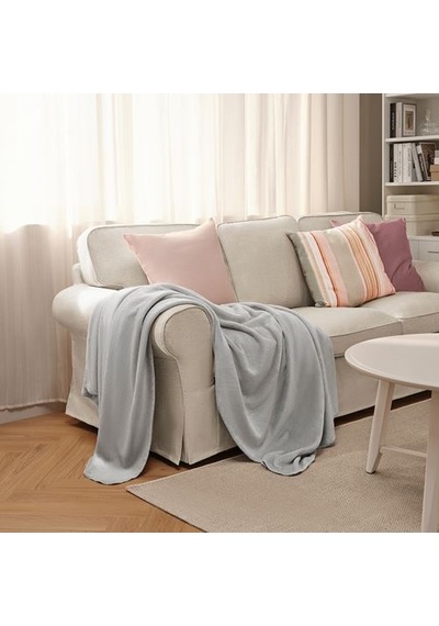 Ikea Slangramal Örtü, Açık Gri, 150x200 Cm