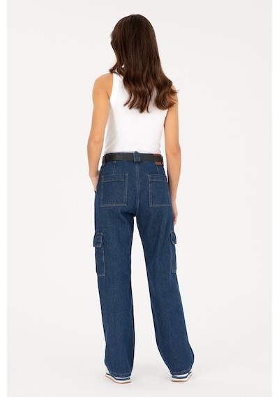 U.s. Polo Assn. Kadın Mavi Pantolon Jean 50282829-dn0022 Mıd Blue