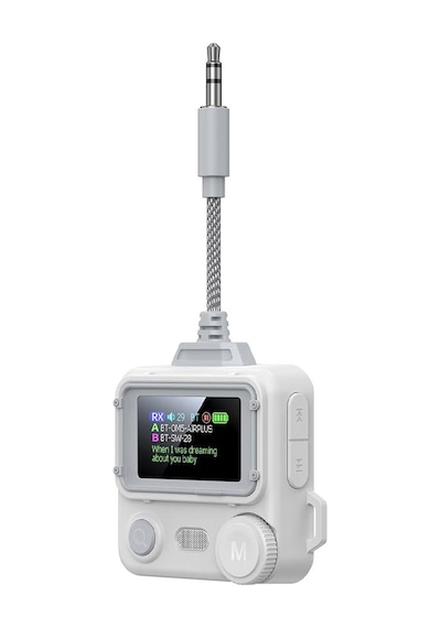 Bluetooth 5.4 Verici Alıcı Lcd Renkli Ekran Çift Modlu Tx & Rx 3.5mm Aux Uyumlu