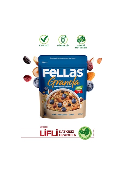 Granola - Yaban Mersini & Kuruyemiş 200g