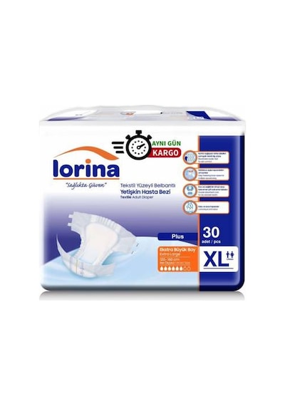 Lorina Belbantlı Hasta Bezi XL 30'Lu