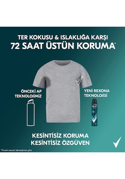 Rexona Extra Cool Erkek Sprey Deodorant 3 x 200 ML