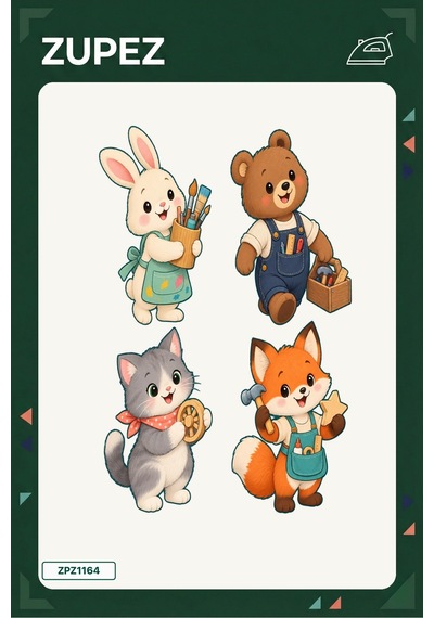 Minik Atölye Köşesi 19x25 Cm Ütüyle Uygulanan Baskı Zpz1164 - 928156983