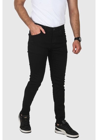 Deepsea Erkek Siyah Skinny Kesim Kot Jean Pantolon 2004157 Siyah
