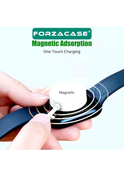 Forzacase Apple Uyumlu  Watch Se 3 40mm Ve 44mm İle Type-c Manyetik Şarj Kablosu 1 Metre - Fc017