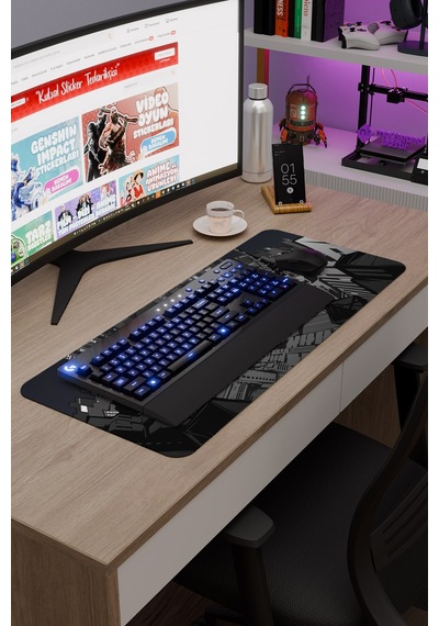Persona 5 Kaymaz Dikişli Kauçuk Oyuncu Mousepad V4 - 70x30 Xl Gaming Mouse Pad Fare Altlığı