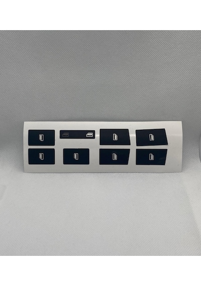 A4 B6 - B7 Kasa 2001-2008 Arası Cam Tuş Takımı Tamir Kiti Sticker Etiketi 1 Adet