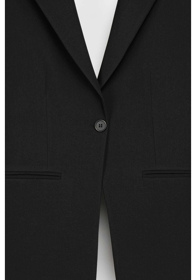Kadın Siyah Sırt Dekolteli Blazer Siyah