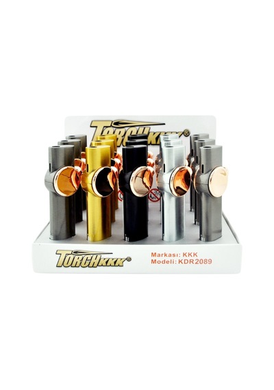 Gümüş Tek Torch Pürmüz Metal Puro Çakmağı - Tr8027