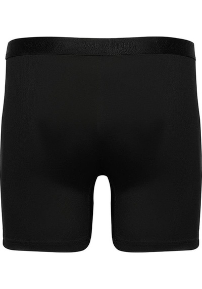 Weweus Siyah Micro Modal Premium Erkek Uzun Boxer 1419 Siyah