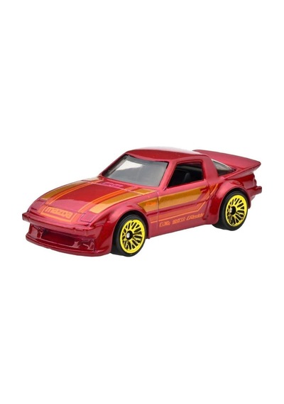 Hot Wheels Mazda Rx-7 - Hw J-ımports Bordo 1/64 Diecast Model Araba Çok Renkli