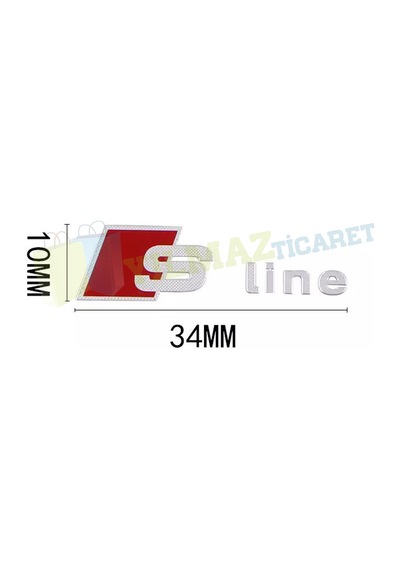 Audi S Line Direksiyon Vites Torpido Anahtarlık Logo Metalize 2 Adet