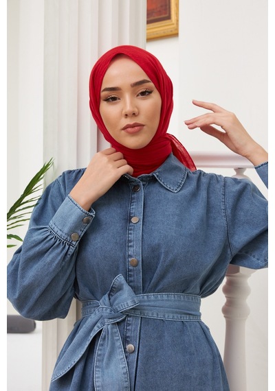 Silk Home Organik Jazz Şal 78003-17 Kırmızı