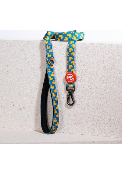 Ducks Leash Kedi Köpek Sevk & Gezdirme Kayışı Köpek Uzatma Tasması-1,5cm Petrol Mavi