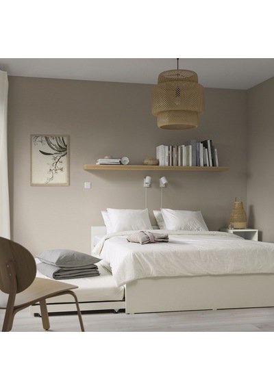 Çift Kişilik Karyola, Beyaz, 160x200 Cm, 1 Alt Karyolalı Çift Kişilik Karyola, Beyaz, 160x200 Cm, 1 Alt Karyolalı