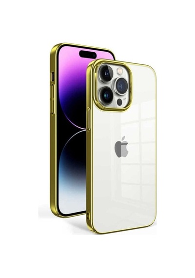 Apple Uyumlu iPhone 14 Pro Max Kılıf Zore Sun Kapak Gold