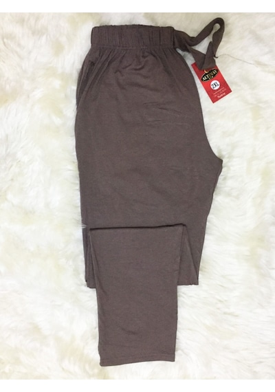 Cepli Viskon Kadın Pijama Altı R5 Kahverengi