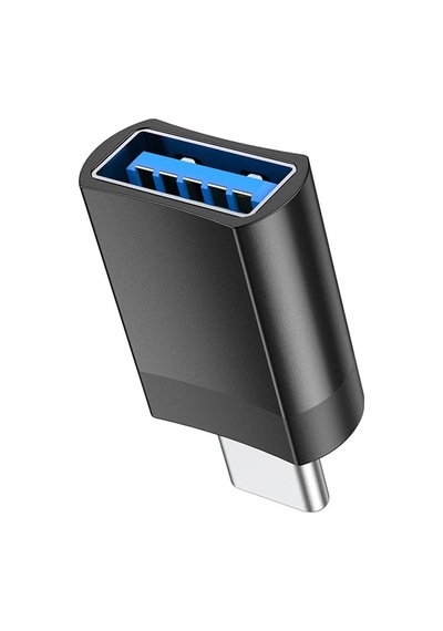 Hoco Ua17 Erkek Type-c To Dişi Usb Dönüştürücü Çevirici Adaptör- 5775 Siyah